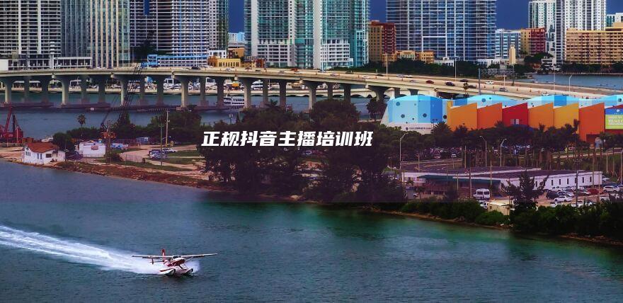 正规抖音主播培训班